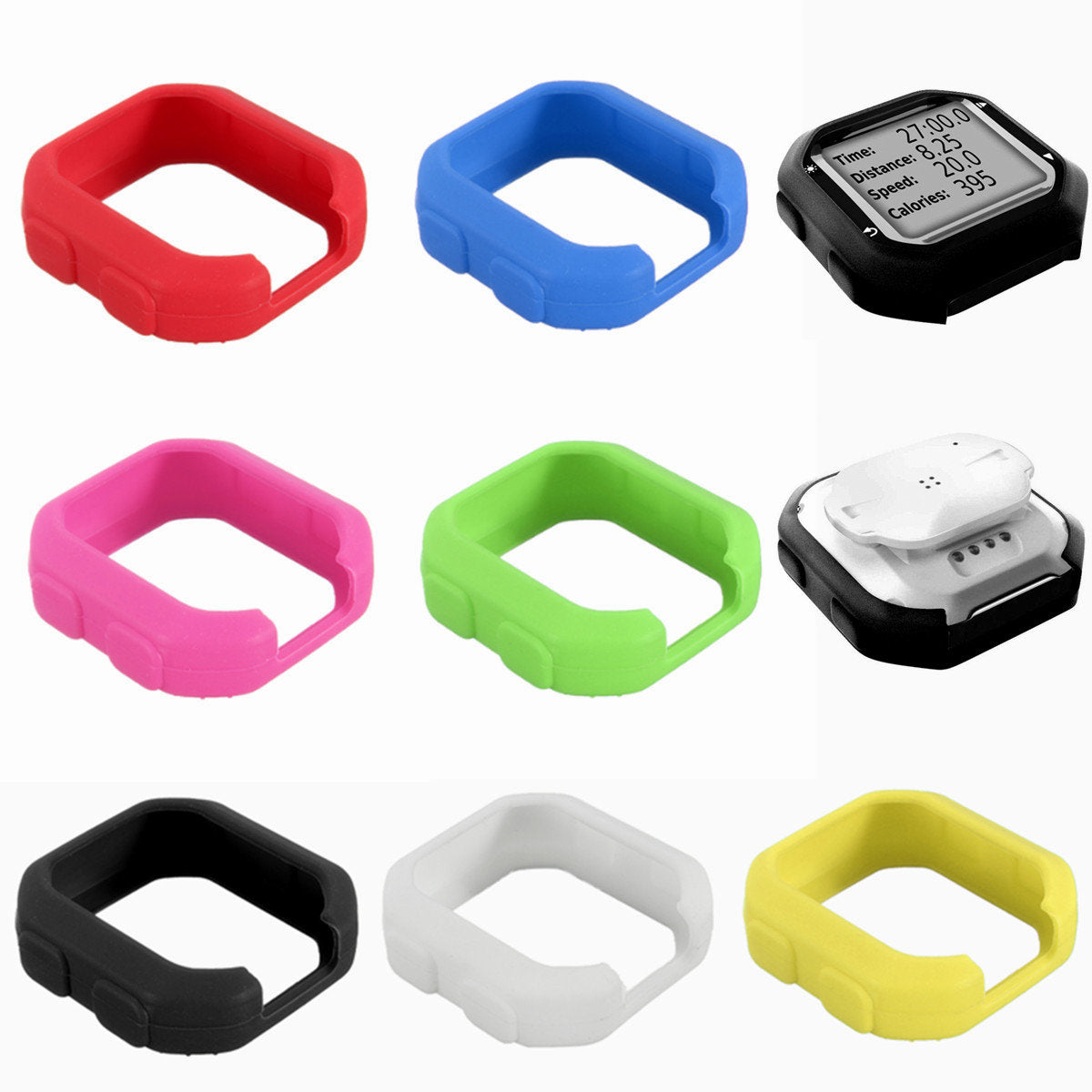 Bike Cycling Silicone Rubber Case Cover Skin For Garmin GPS Edge 20/25 with Sticker