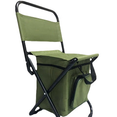 Folding Portable Camping Cooler Chair Picnic Fishing Beach Hiking Outdoor Backpack Ultralight Seat Table Camping Stools