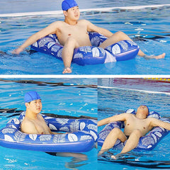 Inflatable Pool Hammock Foldable Float Lounger Floating Row Air Mattresses Bed Swimming Pool Water Sports Recreation Toys