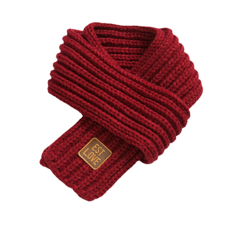 Scarves Collar Fashion Children's Knitted Scarf Kids Boys Girls Winter Autumn Soft Neck Warmer