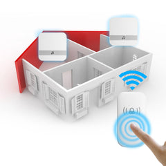 Home House 4 Volume Wireless Doorbell Chime 2 Plugin Receiver with 1 Transmitter