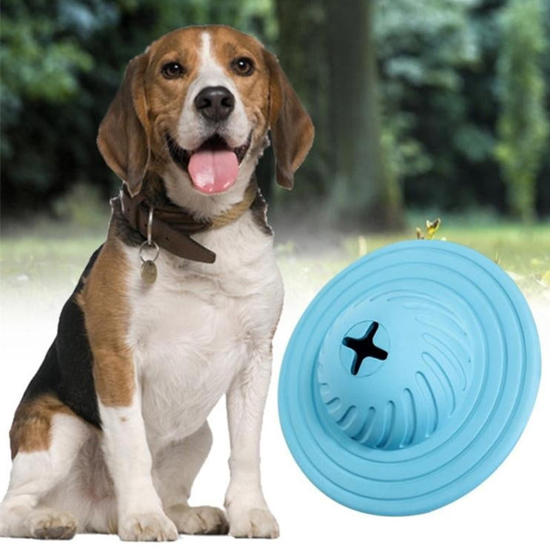 Pet Biting Flying Disk Multi-function Leaking Device Biting Toys Non-Toxic