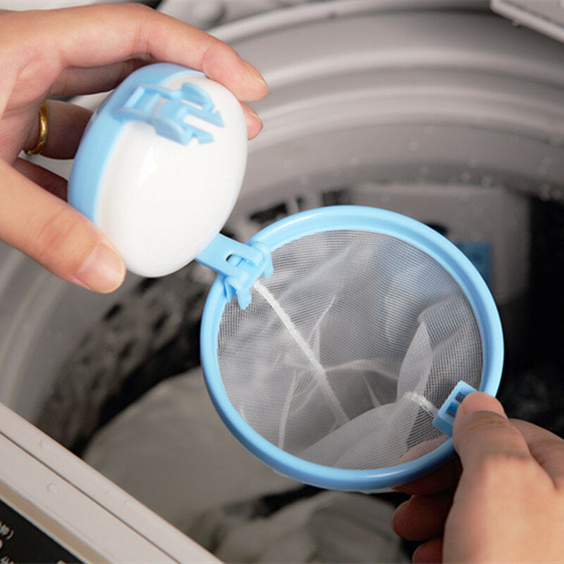 Mesh Laundry Filter Wool Washing Ball Hair Removal Device Magic Floating Washing Bag