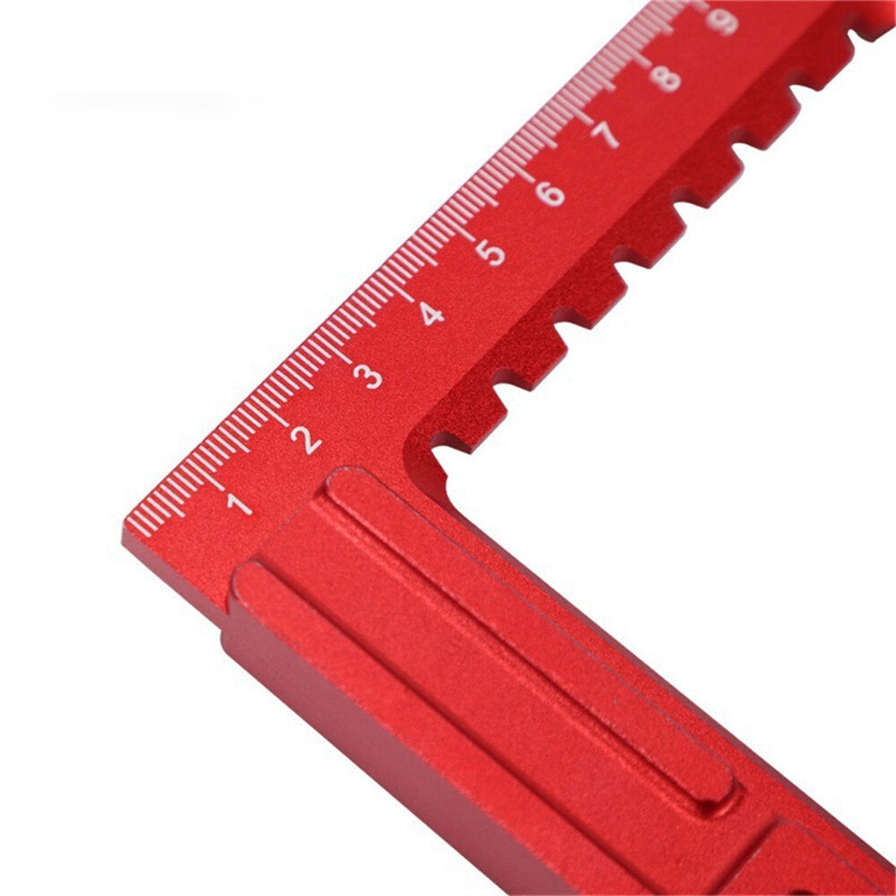 High-Precision Aluminum Alloy Triangle Ruler Double-Sided Scale with Needle Slider Woodworking Tool