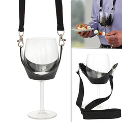 Portable Wine Glass Holder Strip Birthday Party Wine Holder Multi-function Bar Tool