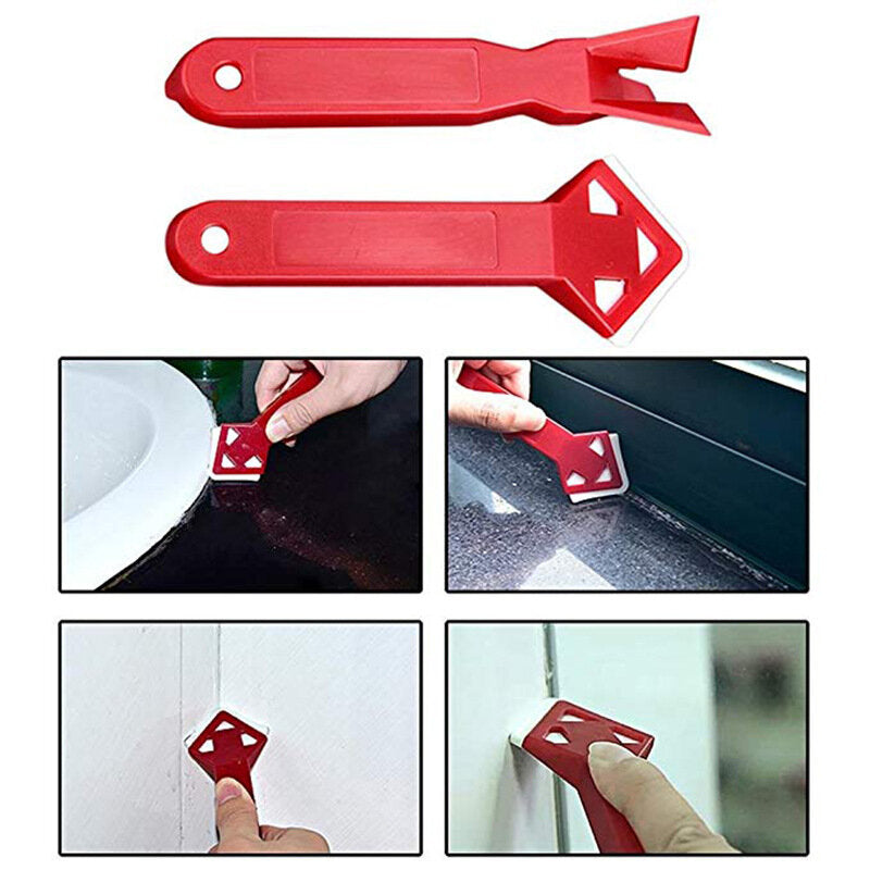 2Pcs Mini Handmade Tools Scraper Utility Practical Floor Cleaner Tile Cleaner Surface Glue Residual Shovel