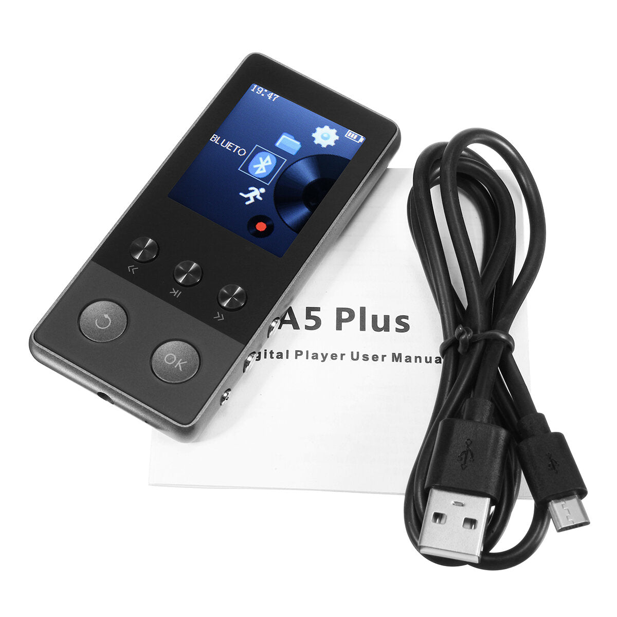 1.8 Inch 8GB 250 Hours Portable MP3 Lossless Music Player FM/TF Pedometer Function