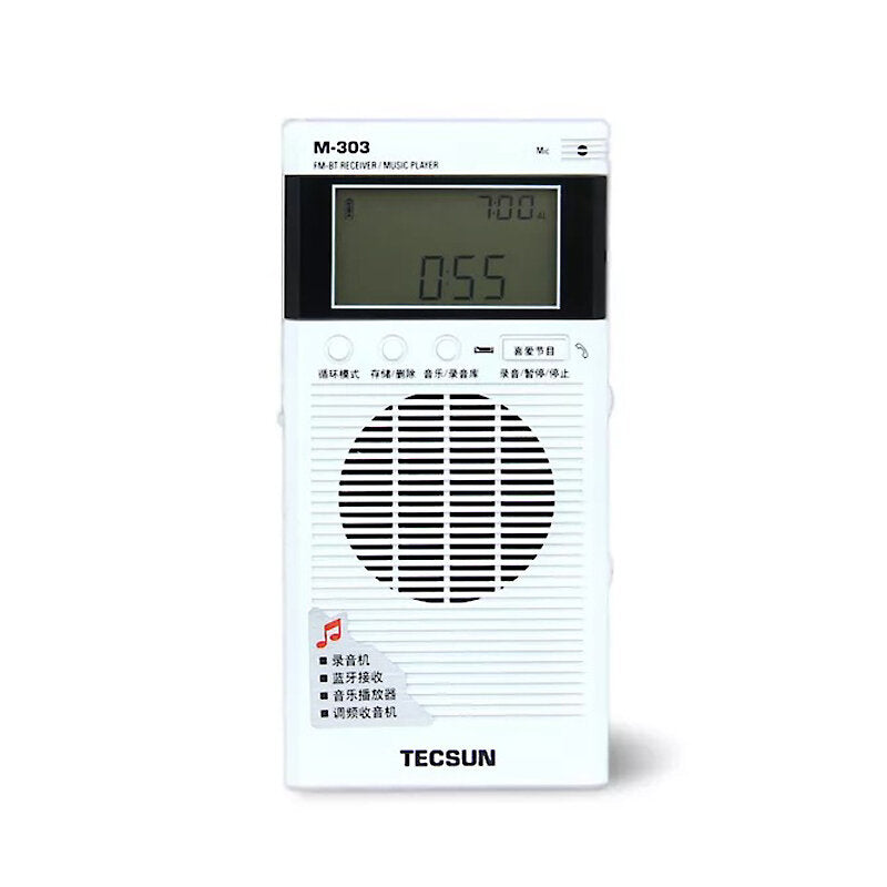 Stereo FM Radio Bluetooth Voice Recorder Portable Music Player Computer Speaker