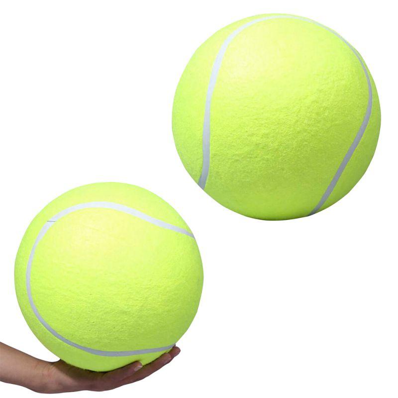 Tennis Ball Dog Toy Chewing Sport Outdoor Game Throw Run Fetch 24CM