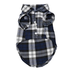 Pet Dog Clothes Soft Puppy Spring Summer Plaid Shirt Outfits Pet Clothing Pet T-shirt