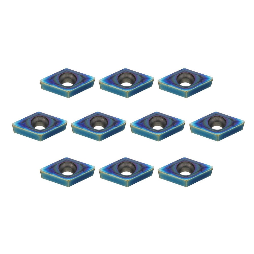 10pcs HRC45 Blue Nano DCMT11T308 Carbide Insert for SDJCR/SDJCL Lathe Turning Tool Holder