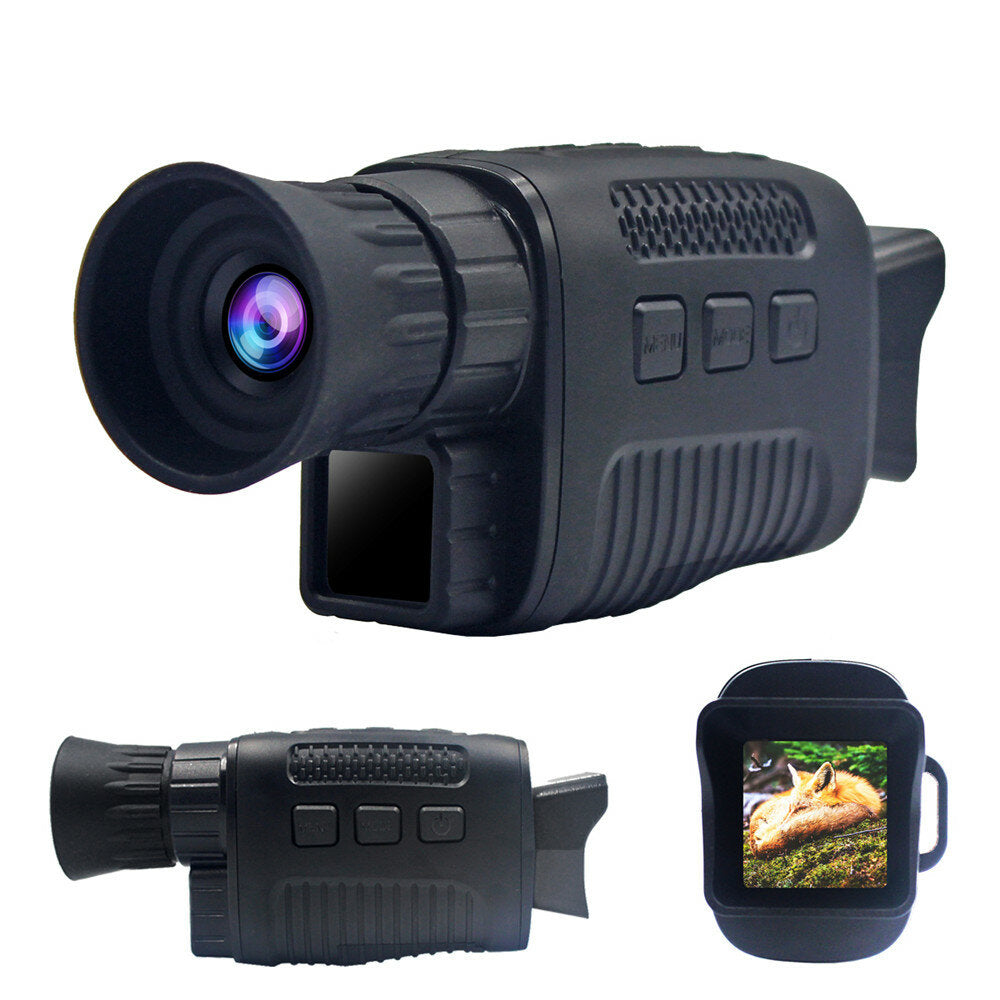 Infrared IR Night Vision Digital Hunting Camera Video Camera Scouting Trail Monitoring Monocular Camera for Wildlife Outdoor Photography Hunting Camping