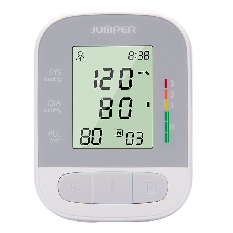 Blood Pressure Monitor LCD Digital Display One-touch Operation Blood Pressure Monitor Portable Tow Memories Blood Pressure Monitor