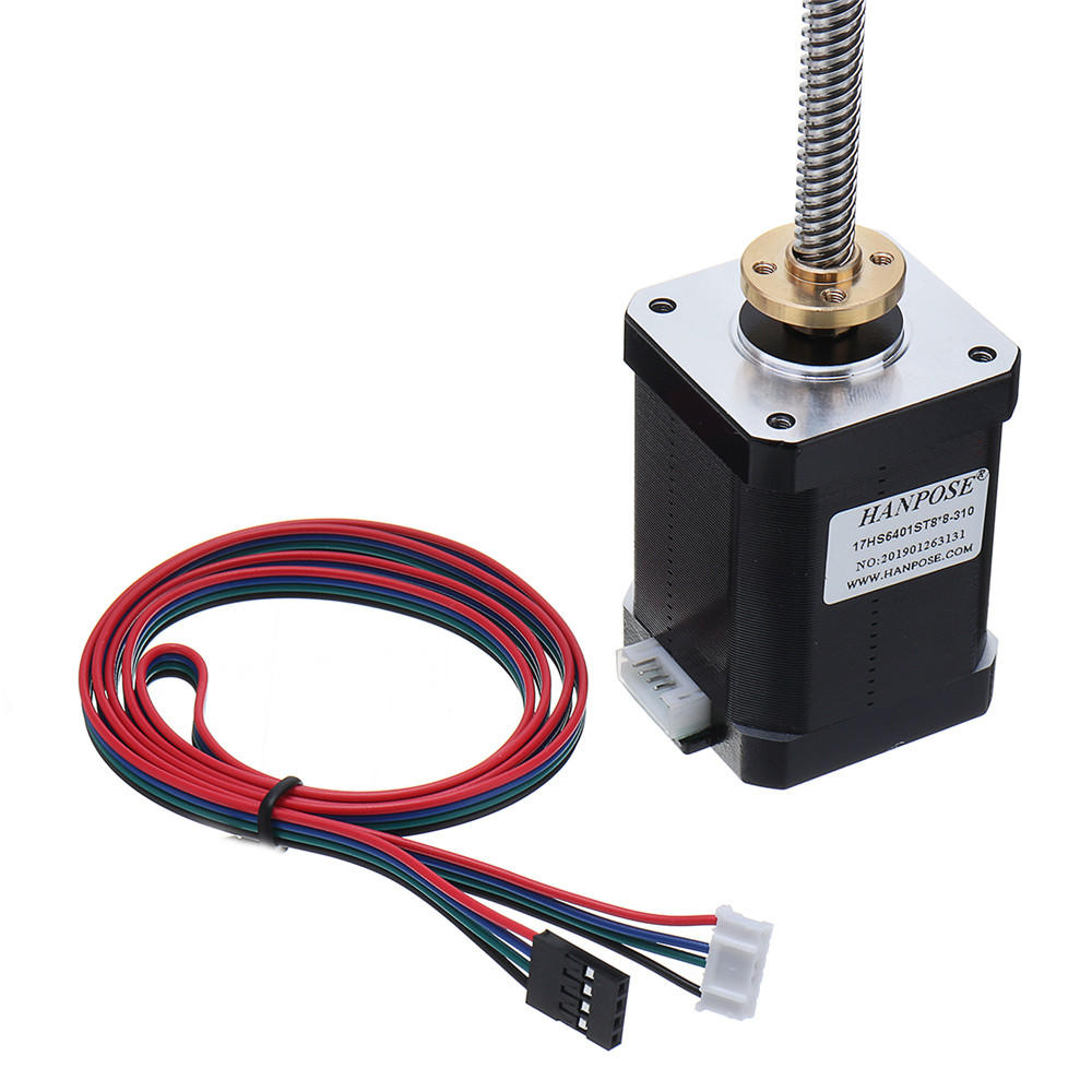 T8x8 Nema 17 Lead Screw Stepper Motor Linear Actuators 60mm 1.7A 73N.cm 4-lead 42 Motor 100-500mm Trapezoidal Lead Screw for 3D printer Z Axis