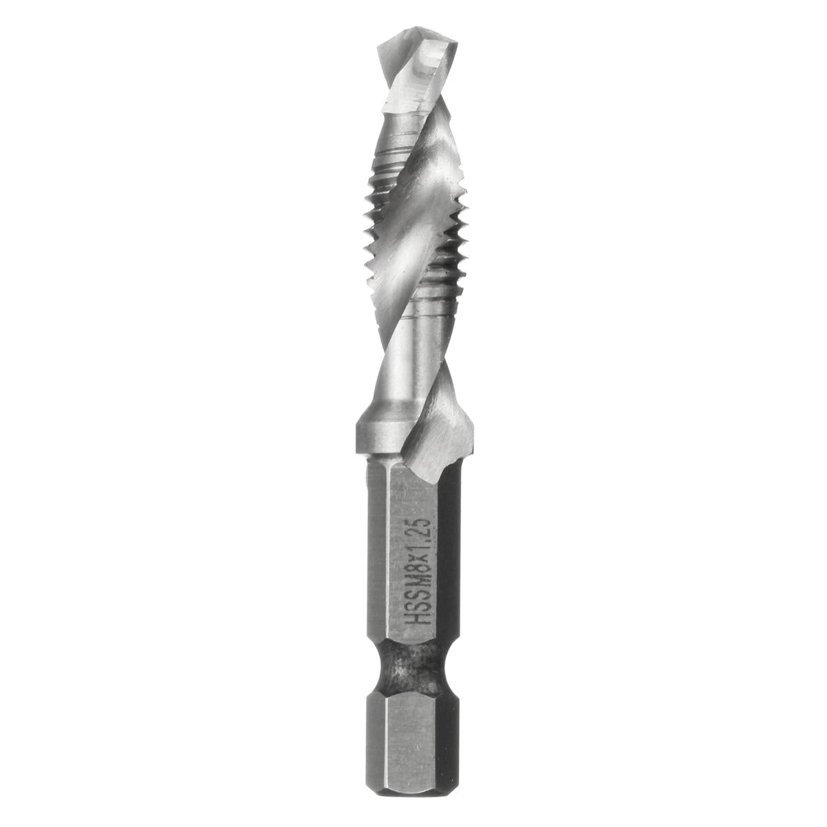 1/4 Inch Hex Shank HSS M4/5/6/8/10 Metric Screw Tap Combination Drill Bit