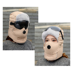 Winter Original Design Warm Winter Hat For Women Waterproof Hood Hat With Glasses