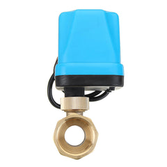 1/2" 3/4" 1" 1-1/4" Blue Shell Motorized Electric Brass Ball Valve 3 Wire AC 220V Full Port