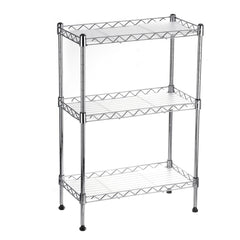 3 Tier Multi-Function Storage Cart Shelf Rack Organizer Adjustable with 4 Hooks