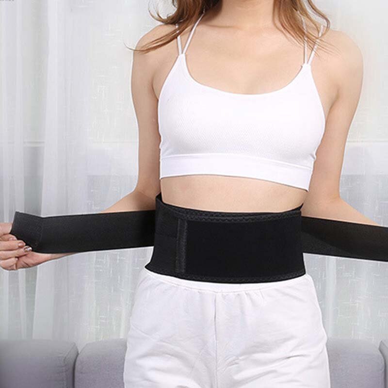 Lumbar Waist Support Belt Strong Lower Back Brace Support Breathable Corset Belt Waist Trainer Sweat Slim Belt for Sports Pain Relief New With Self-heating Four Steel Plate Supports