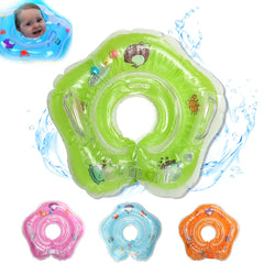 Baby Infant Swimming Pool Bath Neck Floating Inflatable Ring Built-in Belt