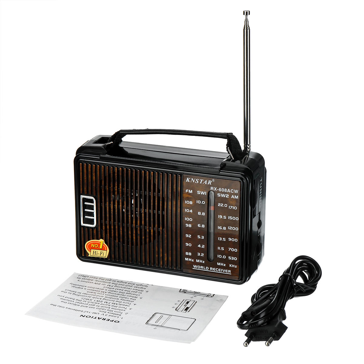 DC 3V Portable FM AM SW1 SW2 Radio 4 Band Gift for Old People