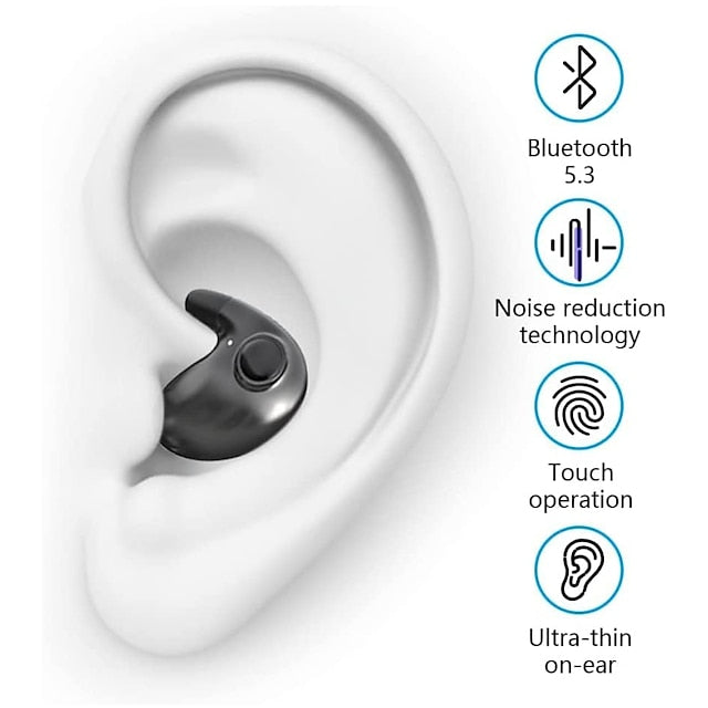 Digital Display TWS Bluetooth Earphones Invisible Mini Sleep Wireless Bluetooth Earphones For Side Sleeping Dedicated Noise Cancelling Earphones