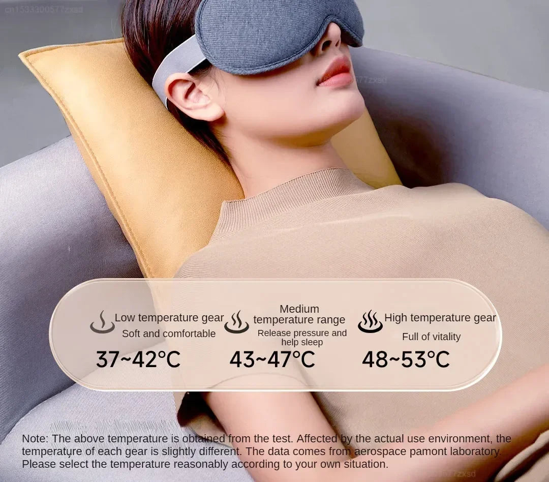 Graphene Heated Eye Mask for Sleeping, Full Shading, Light Blocking, Relaxing Sleep Aid