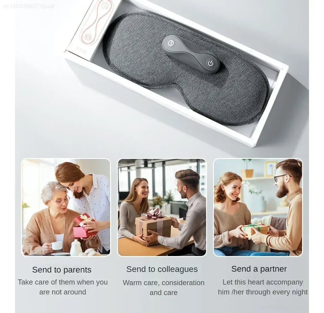 Graphene Heated Eye Mask for Sleeping, Full Shading, Light Blocking, Relaxing Sleep Aid