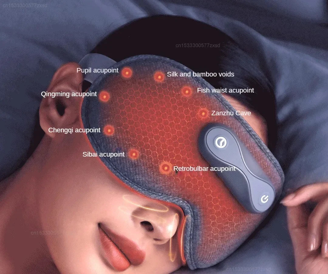 Graphene Heated Eye Mask for Sleeping, Full Shading, Light Blocking, Relaxing Sleep Aid