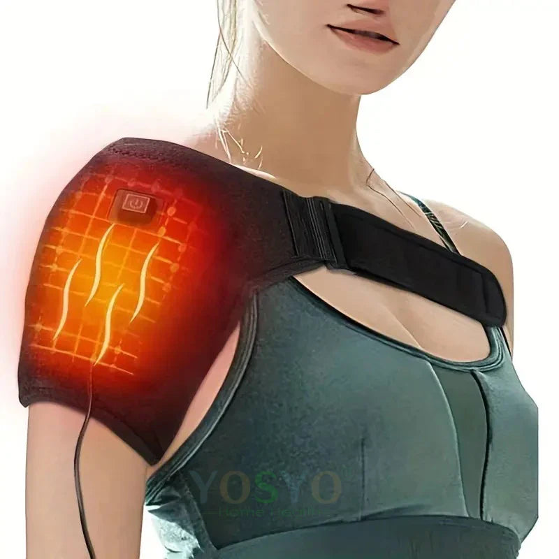 Heating Shoulder Support Belt, 3 Temperature Levels, Dual-Sided, for Body Relaxation