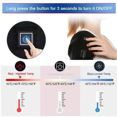 Heating Shoulder Support Belt, 3 Temperature Levels, Dual-Sided, for Body Relaxation
