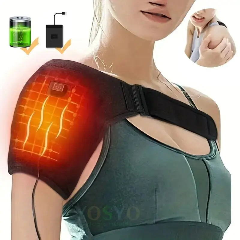 Heating Shoulder Support Belt, 3 Temperature Levels, Dual-Sided, for Body Relaxation