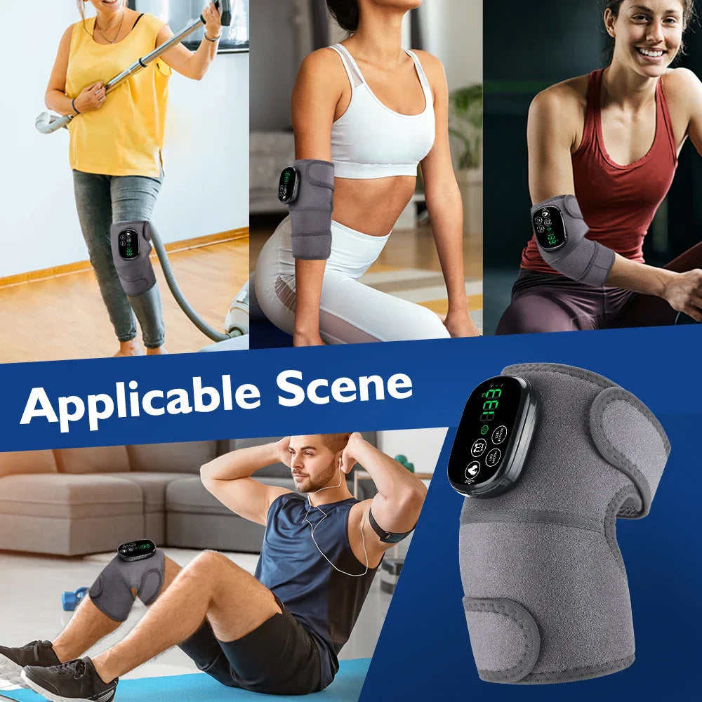 Infrared Light Therapy Knee Brace, 660nm & 850nm, Shoulder Massager, Heating Wrap for Muscle Relaxation