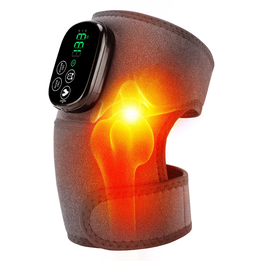 Infrared Light Therapy Knee Brace, 660nm & 850nm, Shoulder Massager, Heating Wrap for Muscle Relaxation