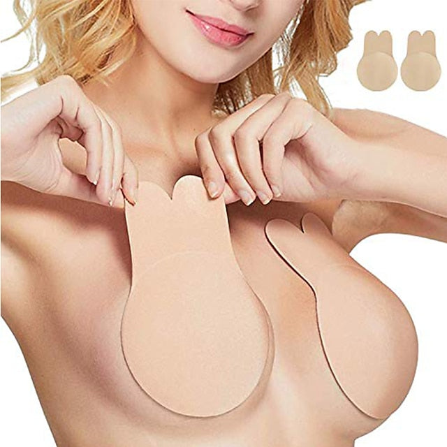 Women's Bras & Bralettes Strapless Full Coverage Solid Color Sexy Micro-elastic Push Up Invisible Christmas Date Party & Evening Cotton Black , Valentine's Day , Valentine's Day