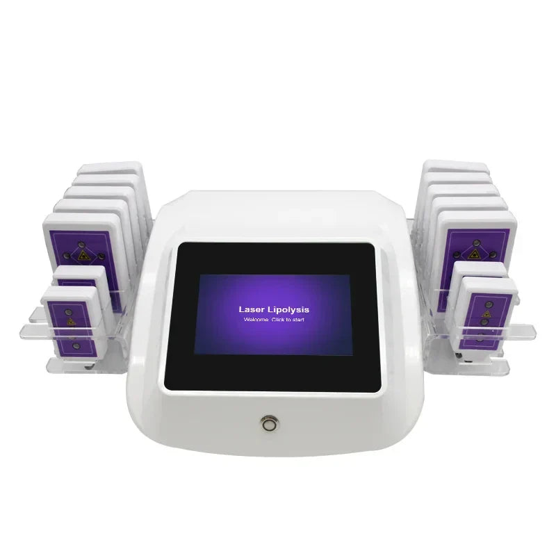 Portable Lipo Slimming Machine, 14 Pads, Anti-Cellulite, Fat Reduction, Firming & Lifting