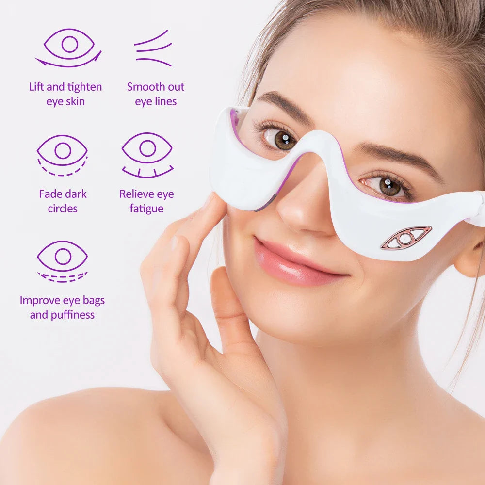 Rechargeable Electric Eye Massager for Wrinkle & Aging Care, Fatigue Relief Tool