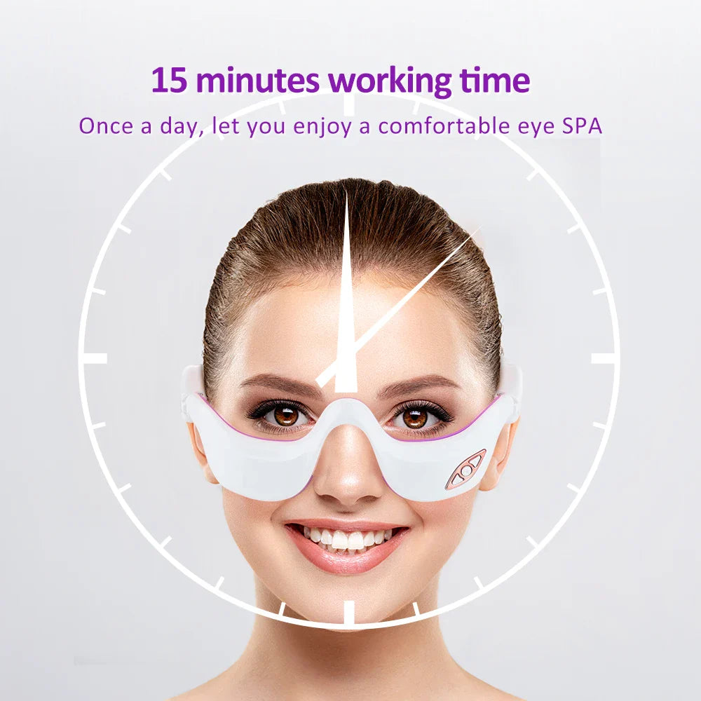 Rechargeable Electric Eye Massager for Wrinkle & Aging Care, Fatigue Relief Tool