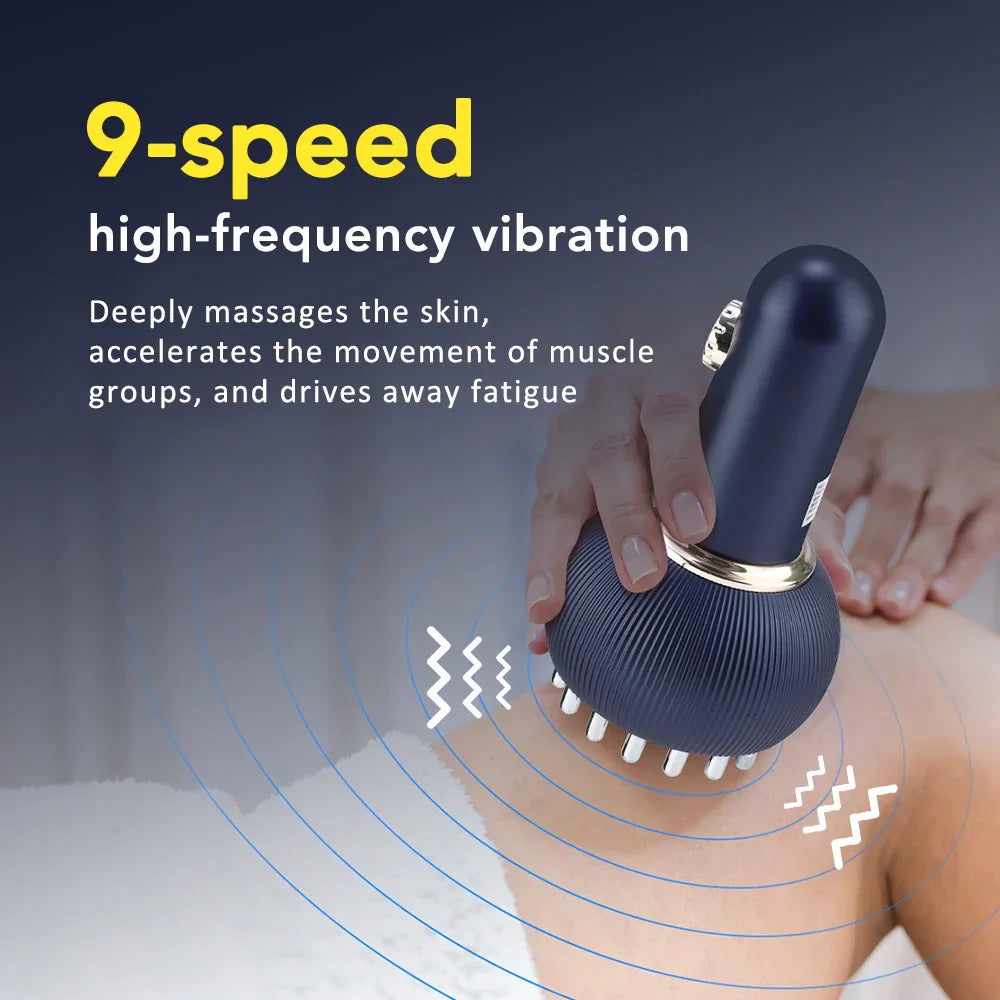 Rechargeable Guasha Massager with Heat, Body Shaping, Lymphatic Detox, Fat Burning