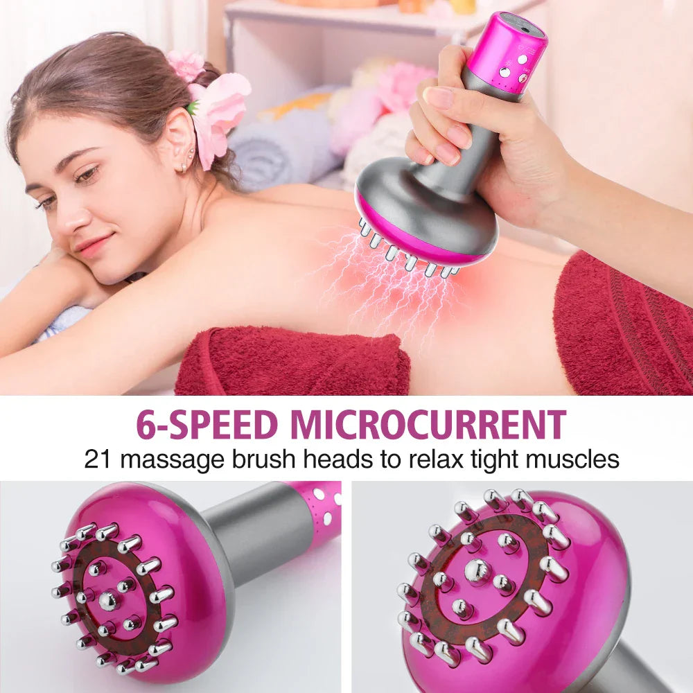 Rechargeable Guasha Massager with Heat, Body Shaping, Lymphatic Detox, Fat Burning