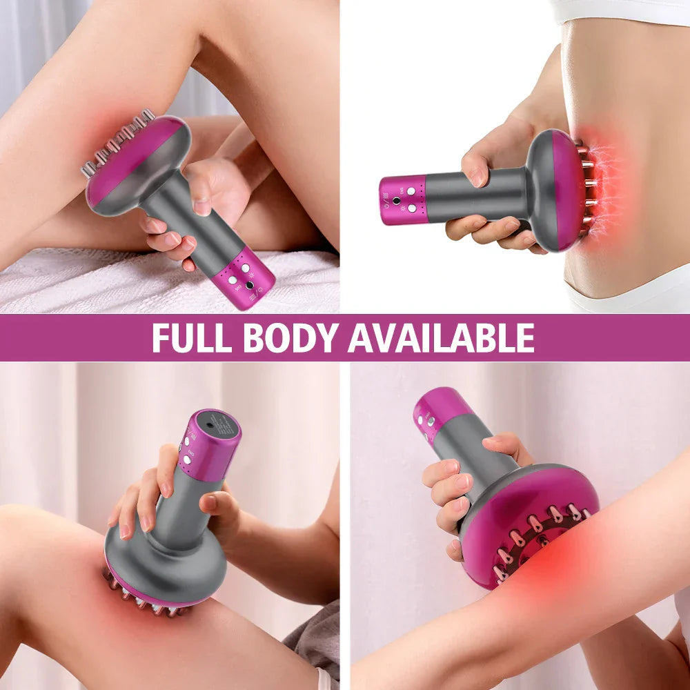 Rechargeable Guasha Massager with Heat, Body Shaping, Lymphatic Detox, Fat Burning