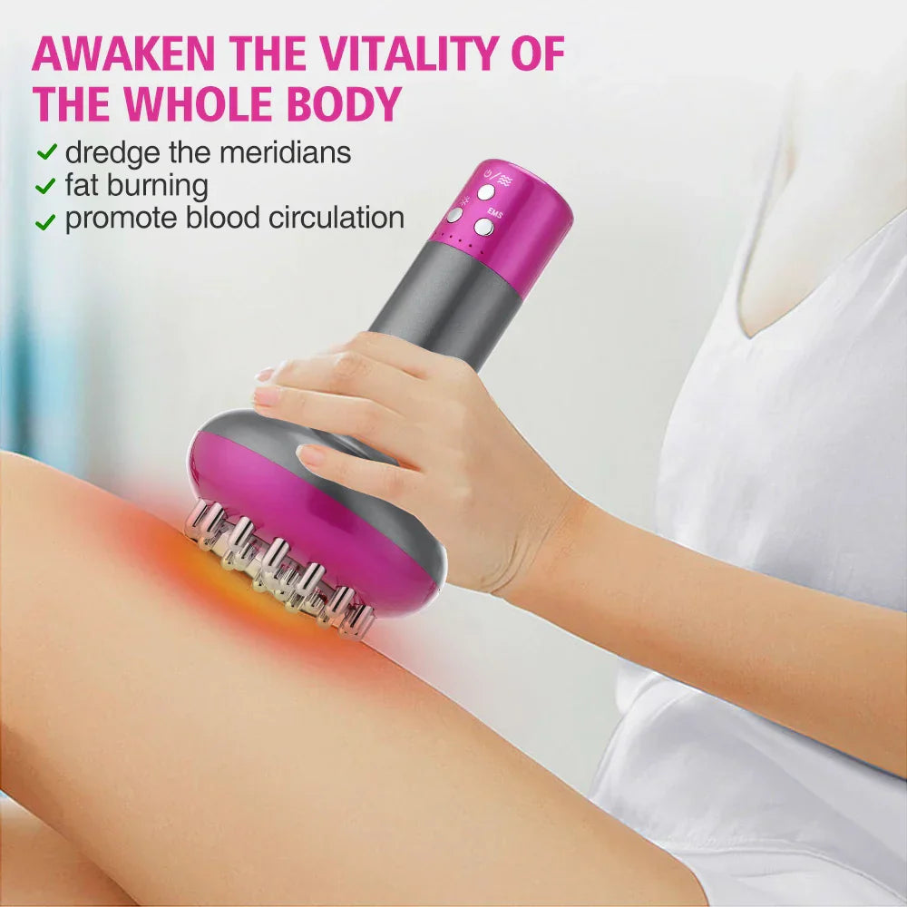 Rechargeable Guasha Massager with Heat, Body Shaping, Lymphatic Detox, Fat Burning
