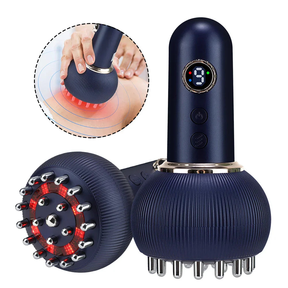 Rechargeable Guasha Massager with Heat, Body Shaping, Lymphatic Detox, Fat Burning