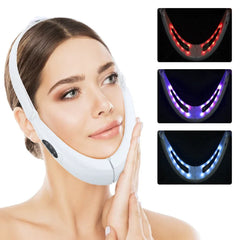 Rechargeable V Face Massager, Portable Facial Device with LED Display, 5 Modes