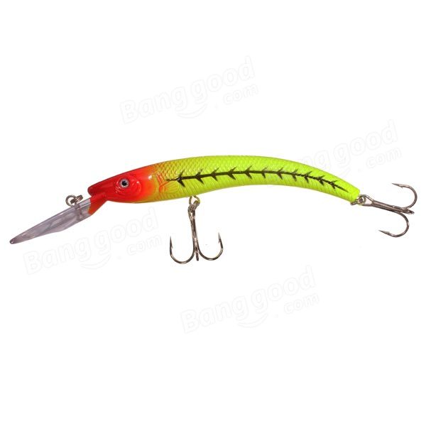 Bass Fishing Lures Diving Crankbaits Minnow Treble Hooks Baits 15.5cm