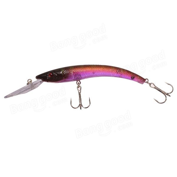 Bass Fishing Lures Diving Crankbaits Minnow Treble Hooks Baits 15.5cm