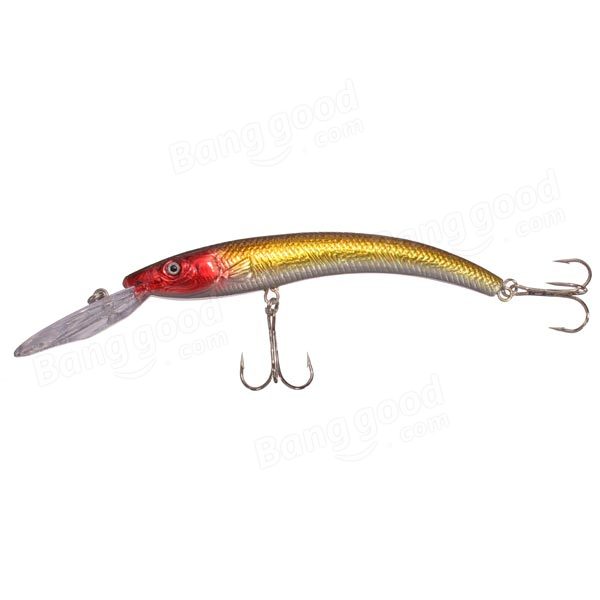 Bass Fishing Lures Diving Crankbaits Minnow Treble Hooks Baits 15.5cm