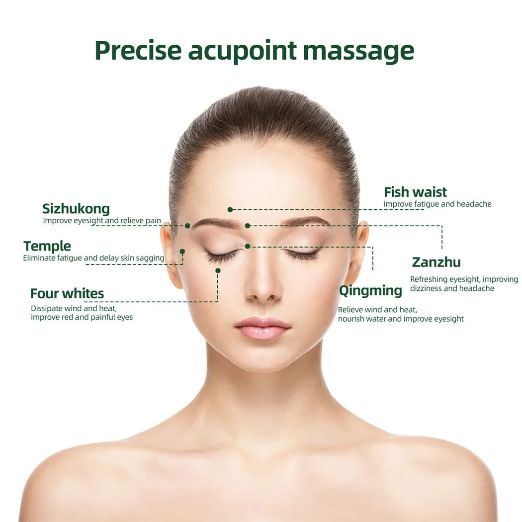 Smart Eye Massager with Magnetic Therapy, 9 Modes, Vibrator, Relieves Fatigue, Eyeball Massage Instrument