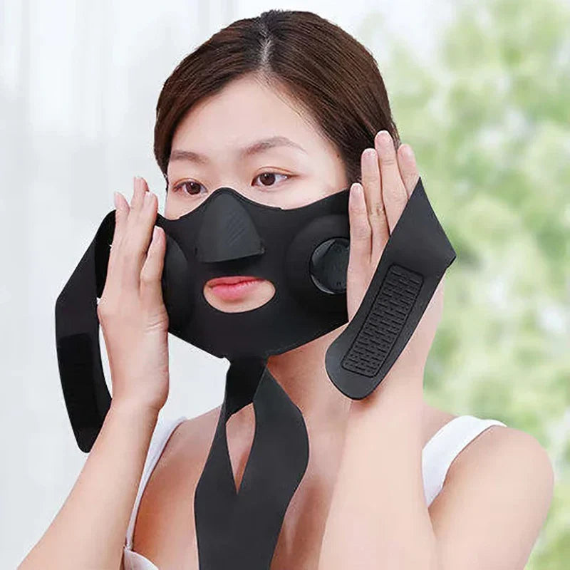 Smart V Face Slimming Device, EMS Facial Lift Mask with Remote Control, Electric Massage Care