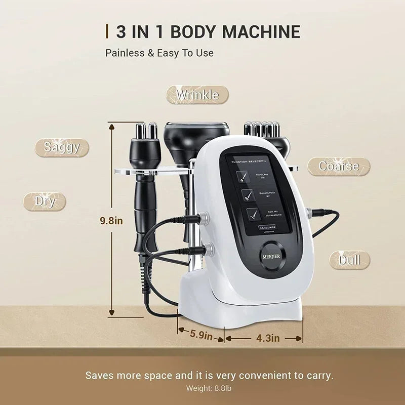 Ultrasonic Cavitation RF Machine for Body Slimming, Skin Tightening & Weight Loss